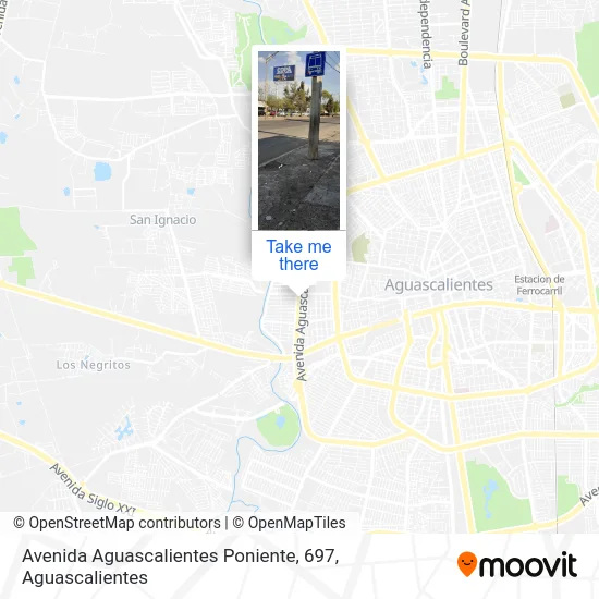 Avenida Aguascalientes Poniente, 697 map