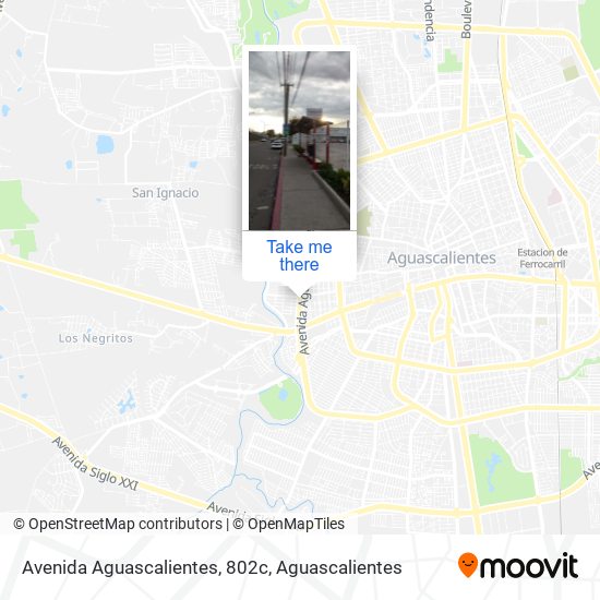 Avenida Aguascalientes, 802c map