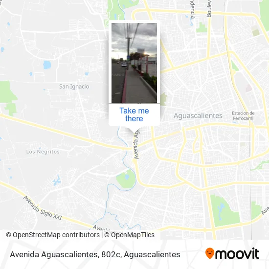 Mapa de Avenida Aguascalientes, 802c