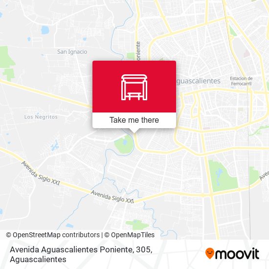 Mapa de Avenida Aguascalientes Poniente, 305