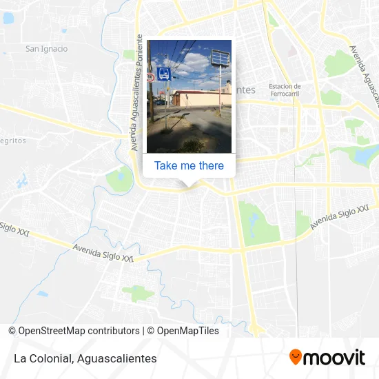 Mapa de La Colonial