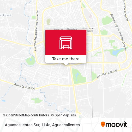 Aguascalientes Sur, 114a map