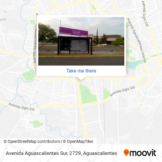 Mapa de Avenida Aguascalientes Sur, 2729