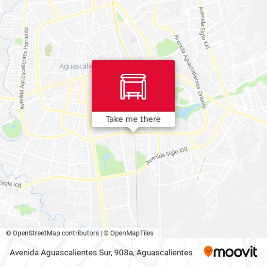 Avenida Aguascalientes Sur, 908a map