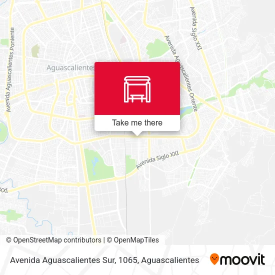 Mapa de Avenida Aguascalientes Sur, 1065