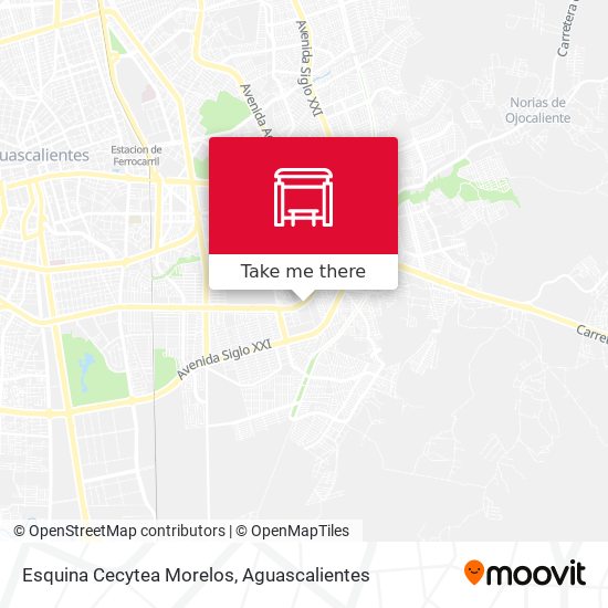 Mapa de Esquina Cecytea Morelos