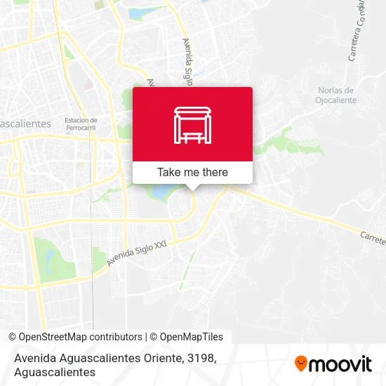 Mapa de Avenida Aguascalientes Oriente, 3198