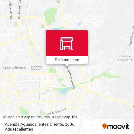 Mapa de Avenida Aguascalientes Oriente, 2606