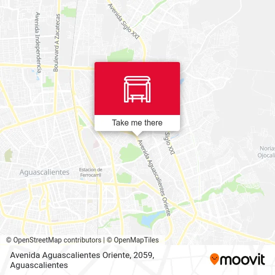 Avenida Aguascalientes Oriente, 2059 map