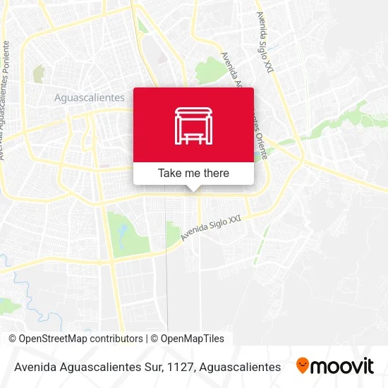 Mapa de Avenida Aguascalientes Sur, 1127