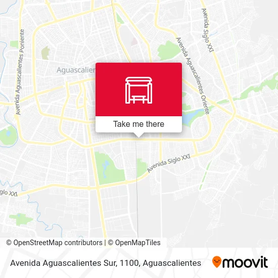 Avenida Aguascalientes Sur, 1100 map
