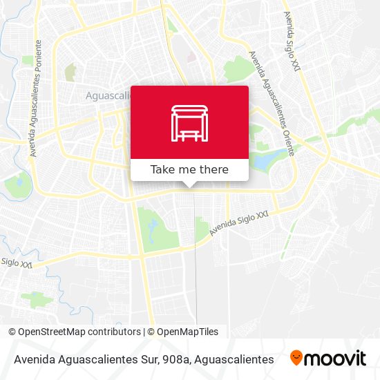 Avenida Aguascalientes Sur, 908a map