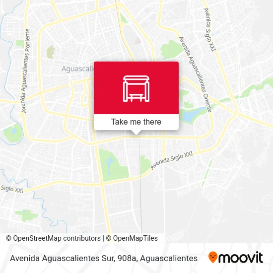 Mapa de Avenida Aguascalientes Sur, 908a