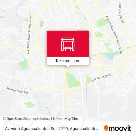 Mapa de Avenida Aguascalientes Sur, 2729