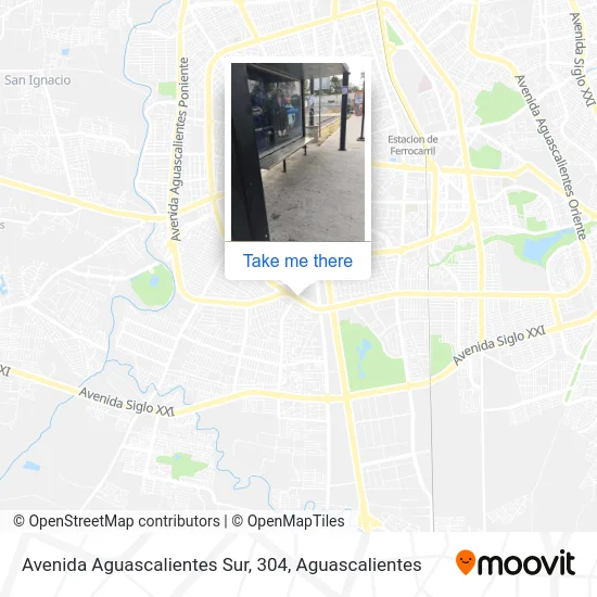 Avenida Aguascalientes Sur, 304 map