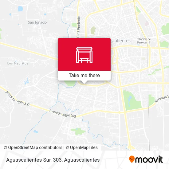 Mapa de Aguascalientes Sur, 303