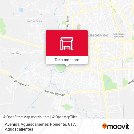 Avenida Aguascalientes Poniente, 817 map