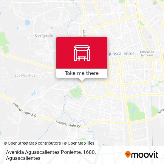 Avenida Aguascalientes Poniente, 1680 map