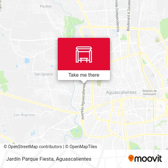 Jardín Parque Fiesta map