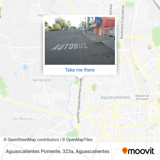Aguascalientes Poniente, 323a map