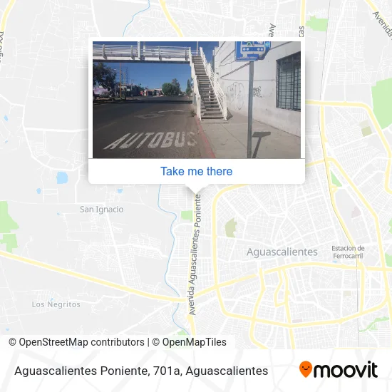 Mapa de Aguascalientes Poniente, 701a