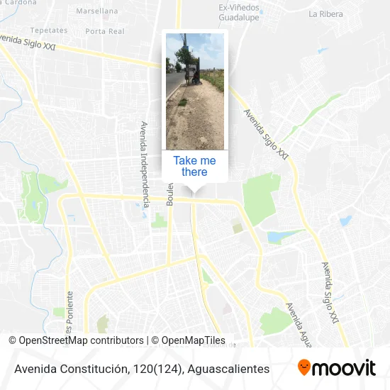 Mapa de Avenida Constitución, 120(124)