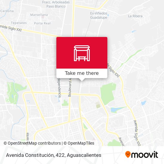 Mapa de Avenida Constitución, 422