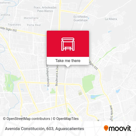 Mapa de Avenida Constitución, 603
