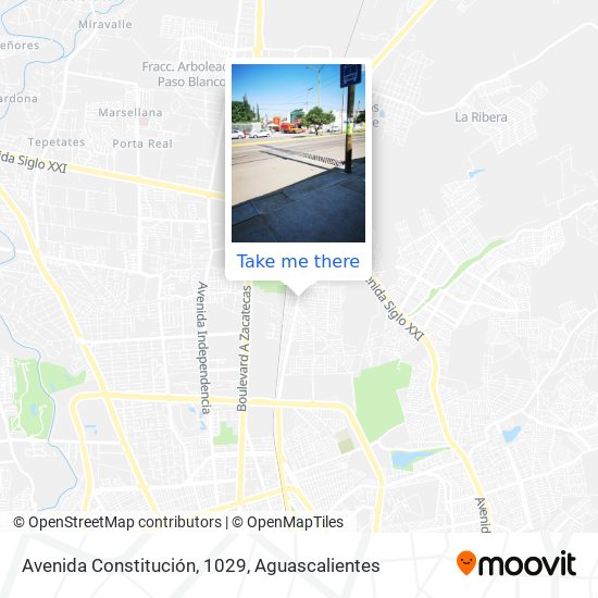 Mapa de Avenida Constitución, 1029