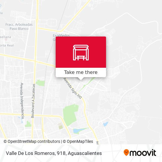 Mapa de Valle De Los Romeros, 918
