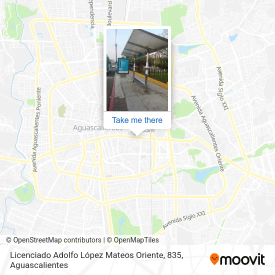 Mapa de Licenciado Adolfo López Mateos Oriente, 835