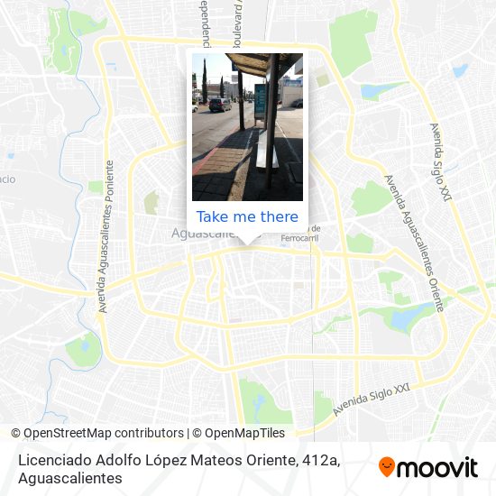 Licenciado Adolfo López Mateos Oriente, 412a map