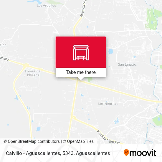 Mapa de Calvillo - Aguascalientes, 5343