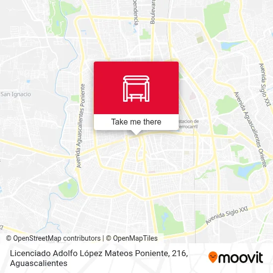 Licenciado Adolfo López Mateos Poniente, 216 map