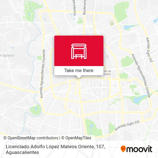 Licenciado Adolfo López Mateos Oriente, 107 map
