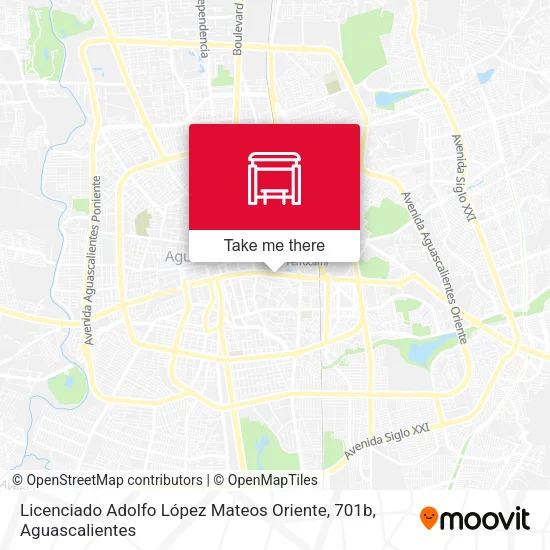Mapa de Licenciado Adolfo López Mateos Oriente, 701b