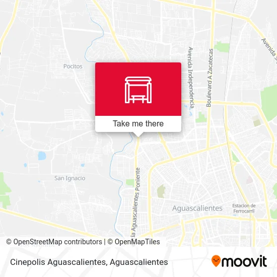 Cinepolis Aguascalientes map