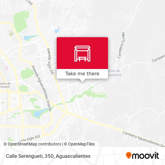 Calle Serengueti, 350 map