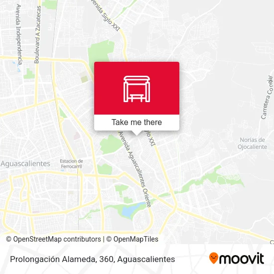 Mapa de Prolongación Alameda, 360