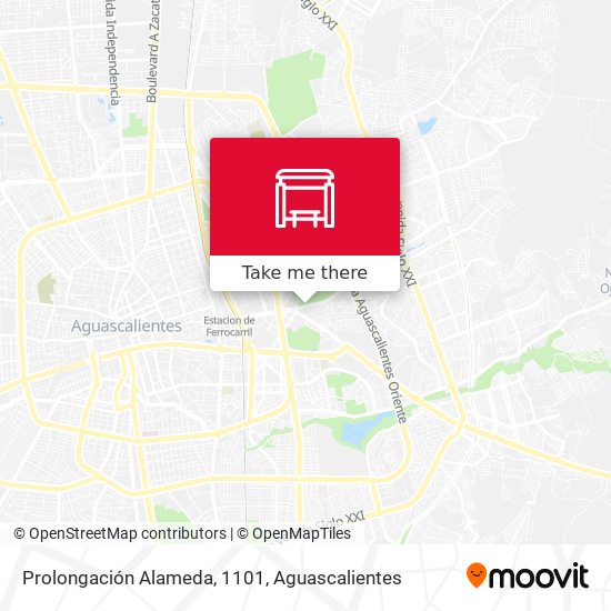 Mapa de Prolongación Alameda, 1101