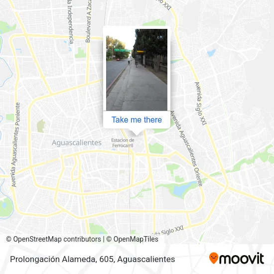 Mapa de Prolongación Alameda, 605