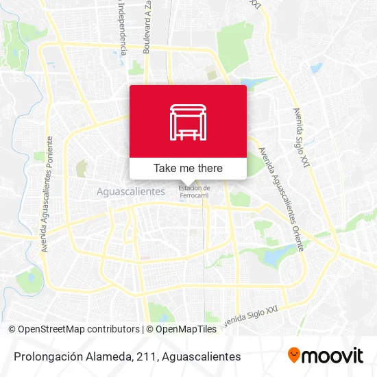 Mapa de Prolongación Alameda, 211