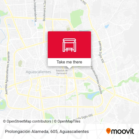 Mapa de Prolongación Alameda, 605