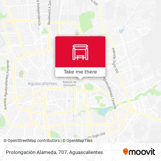 Prolongación Alameda, 707 map