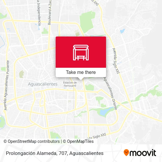 Mapa de Prolongación Alameda, 707
