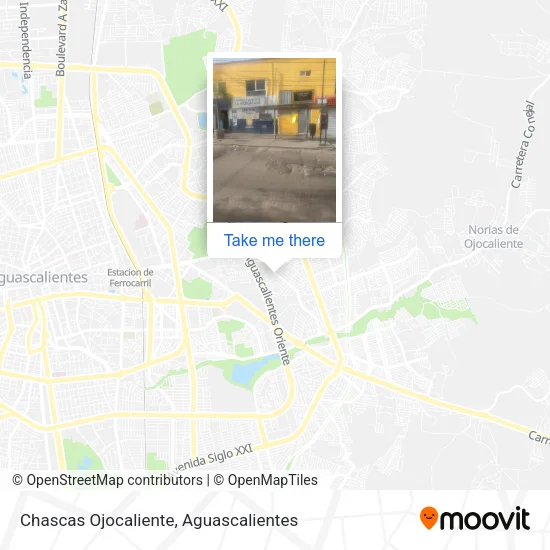 Mapa de Chascas Ojocaliente