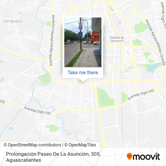 Mapa de Prolongación Paseo De La Asunción, 305