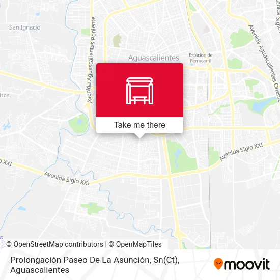 Mapa de Prolongación Paseo De La Asunción, Sn(Ct)