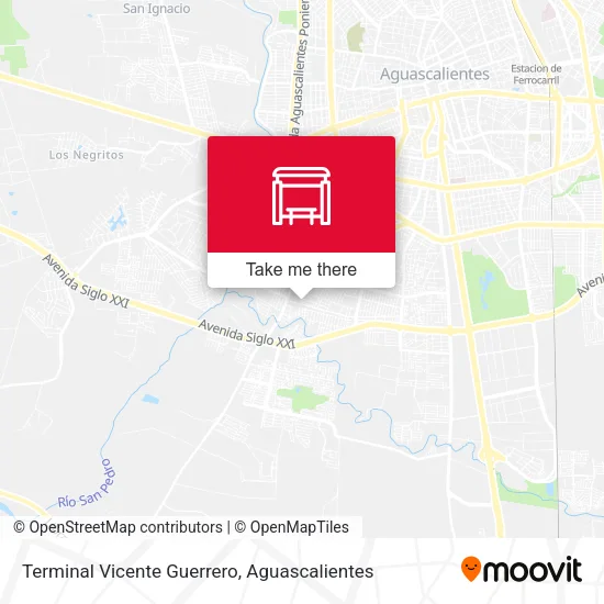 Mapa de Terminal Vicente Guerrero
