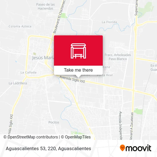 Aguascalientes 53, 220 map